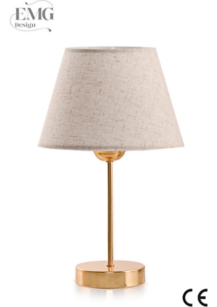 Kumaş Galaksi Modern Pasta Tekli ve 2 Li Gold Abajur Seti Galaxiset