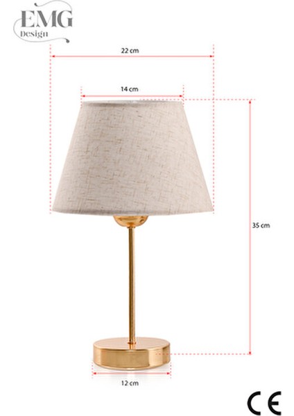 Kumaş Galaksi Modern Pasta Tekli ve 2 Li Gold Abajur Seti Galaxiset