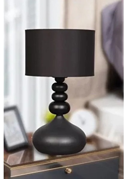 Casa Metal Kumaş Pasta Elips Abajur