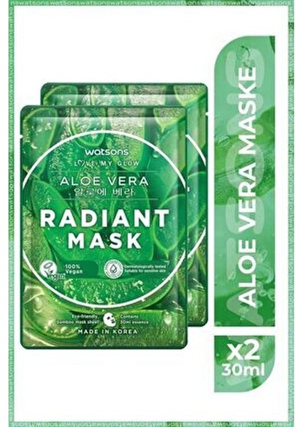 Fruity Maske Aloe Vera Radiant Maske * 2 Adet