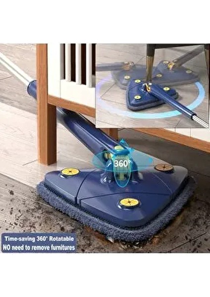 Kendinden Sıkmalı Üçgen Mop Mikrofiber Bezli Cam Duvar Yer Parke Silebilen Mop fiyatları