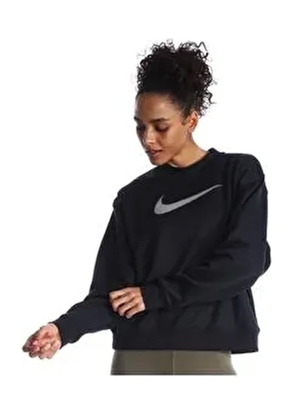 Therma-Fit All Time Kadın Siyah Günlük Stil Uzun Kollu Tişört DQ5524-010