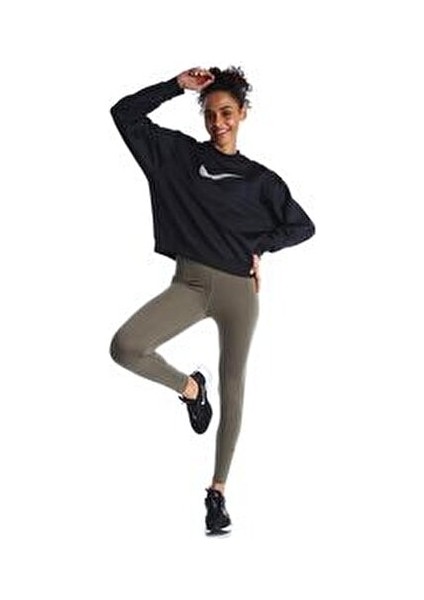 Therma-Fit All Time Kadın Siyah Günlük Stil Uzun Kollu Tişört DQ5524-010 modelleri