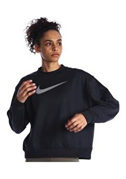 Therma-Fit All Time Kadın Siyah Günlük Stil Uzun Kollu Tişört DQ5524-010