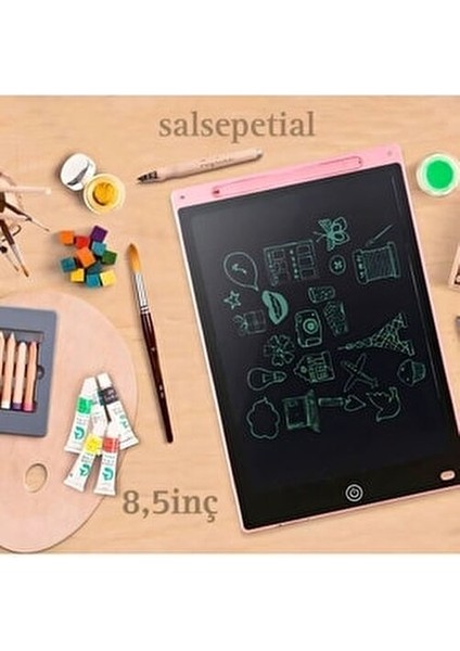 8.5 İnç Grafik Dijital Kalemli LCD Çizim Tableti Çocuk Yazı Tahtası Eğlenceli Tasarım modelleri