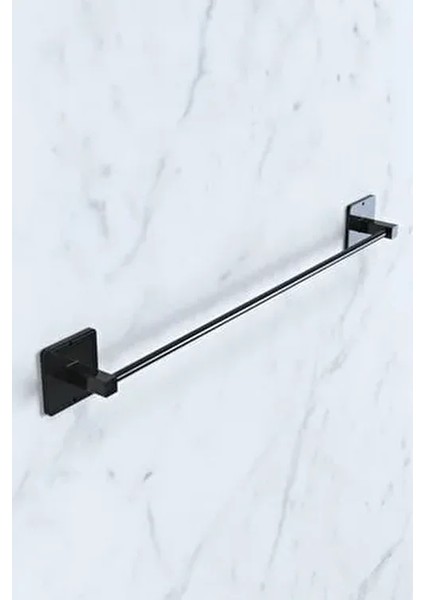 Yapışkanlı Siyah Uzun Havluluk Paslanmaz Metal Malzeme ile Pratik Kullanım 43 cm fiyatları