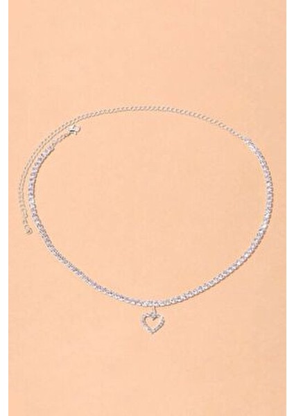 Kadın Zirkon Taşlı Su Yolu Rhinestone Kalp Kolye fiyatları