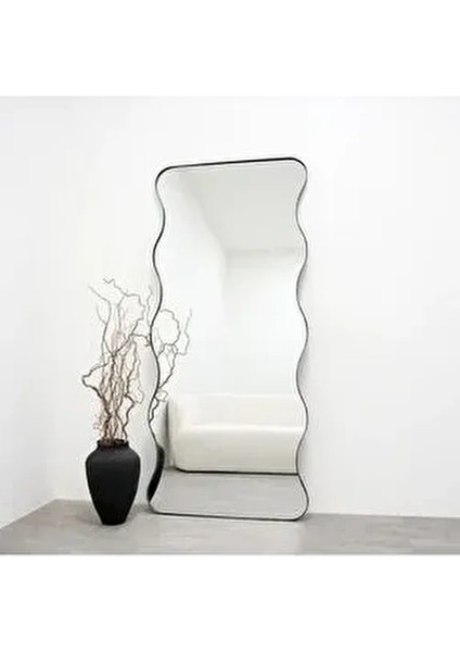 180 cm Dalgalı Duvar Boy Aynası - Konsol Üstü Salon Dekorasyon Aynası-47