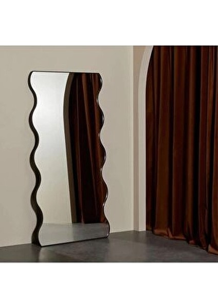 180 cm Dalgalı Duvar Boy Aynası - Konsol Üstü Salon Dekorasyon Aynası-47