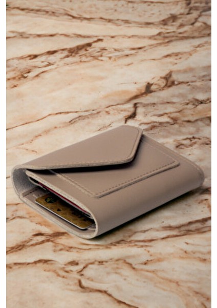 Kadın Yumuşak Derili Çıtçıtlı ve Fermuarlı Şık Vizon Cüzdan Kartlık Aksesuar fiyatları