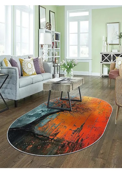 , Makinede Yıkanabilir, Kaymaz Taban, Dijital Baskı, Çok Renkli, Salon Halısı, Oturma Odası Halısı, Mutfak Halısı ve Yolluk