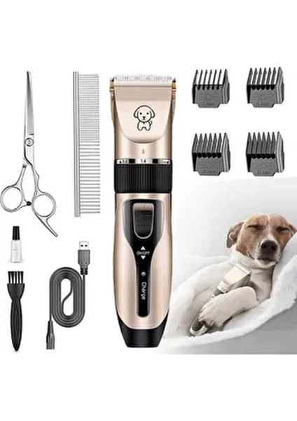 ERG-420 Şarjlı Pet Evcil Hayvan Bakım Seti Kedi, Köpek Tüy Kesme Tıraş Makinesi