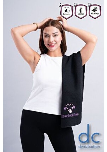 Nakışlı Sporcu Havlusu Pamuklu, Antibakteriyel, Ter Emici Fitness Plates Boks Tenis Spor Havlusu modelleri