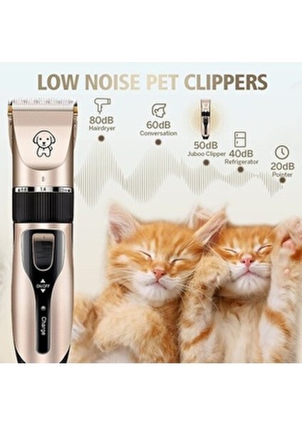ERG-420 Şarjlı Pet Evcil Hayvan Bakım Seti Kedi, Köpek Tüy Kesme Tıraş Makinesi fırsatları