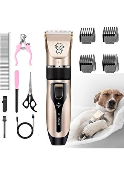 ERG-420 Şarjlı Pet Evcil Hayvan Bakım Seti Kedi, Köpek Tüy Kesme Tıraş Makinesi