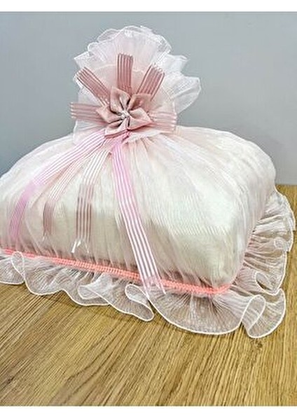 Saten Bohça Işleme Güllü Bohça Süslü Söz Nişan Hurcu Çeyizlik 50X40 indirimleri