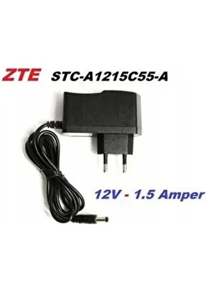 12V 1.5A Adaptör STC-A1215C55 Modem Şerit LED Kamera Uydu 12 Volt 1.5 Amper Şarj Alet 19 Üa