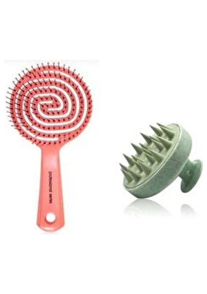 3D Tarak Mavi Saç Masajı İçin Özel Tasarım 1 Adet Plastik Malzeme