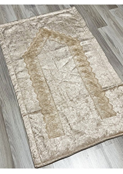 4 Parça Seccade Takımı Çeyizlik Bohça Kutulu Kadife Güpürlü Gelin Damat Seti