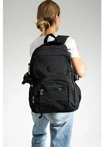 Okul Çantası Mega Büyük Boy Çok Bölmeli Sırt Çantası (Maymuncuklu ) fırsatları