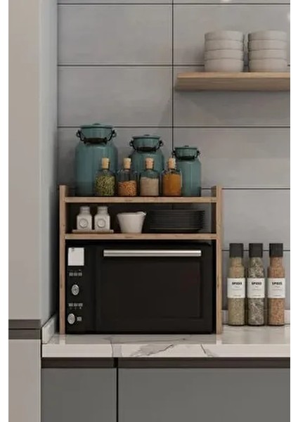 Tezgah Üstü Fırın Mikrodalga Mutfak Rafı