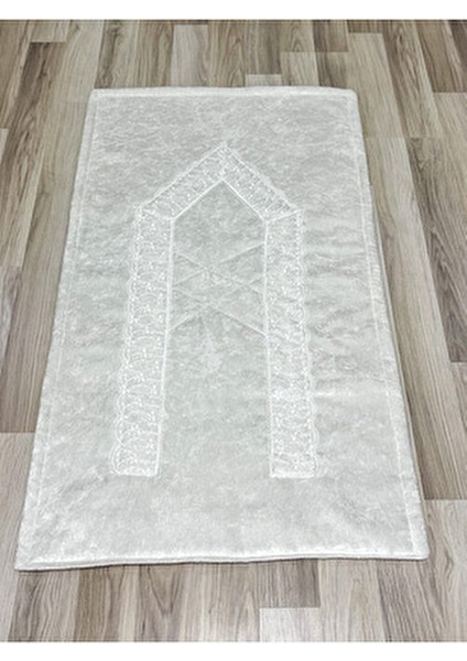 Fransız Güpür Işlemeli Kadife Çeyizlik Gelin Seti Seccadesi fiyatları