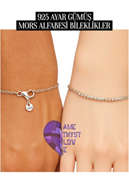 925 Ayar Gümüş Mors Alfabesi Bileklik Mors Alfabe Bileklik Sevgili Bilekliği Kişiye Özel Hediye indirimleri