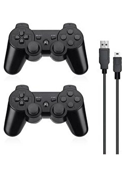 2li Ps3 Kablosuz Analog Oyun Kolu Dualshock Oyuncu Konsol Wireless Joystick Double Kumanda
