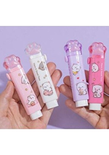 Pati Silgi Kedi Temalı Hediyelik 1 Adet Beyaz Renkli Kırtasiye Ürünü modelleri