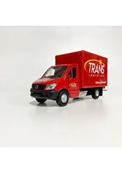 Mercedes Benz Sprinter Cargo Box 1:36 Ölçek Metal Die Cast Araba Gerçekçi Tasarım