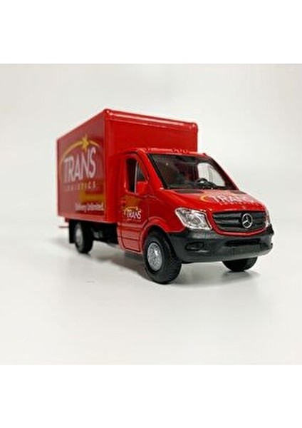 Mercedes Benz Sprinter Cargo Box 1:36 Ölçek Metal Die Cast Araba Gerçekçi Tasarım