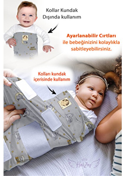 Bebek Kundak & Bebek Battaniyesi /moro (Ürkütme) Refleksini Azaltır, Uyku Kalitesini Artırır modelleri