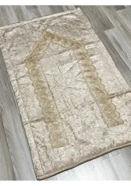 Fransız Güpür Işlemeli Kadife Çeyizlik Gelin Seti Seccadesi