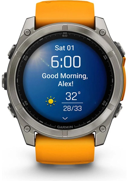 Fenix 8 – 51MM Amoled Sapphire Titanyum Turuncu/grafit Kayışlı fiyatları