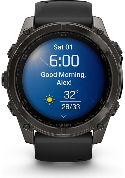 Fenix 8 – 51MM Amoled Sapphire Karbon Gri Dlc, Siyah/gri Silikon Kayışlı fiyatları