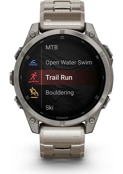 Fenix 8 – 47MM Amoled Sapphire Titanyum Vented Titanyum Kayışlı