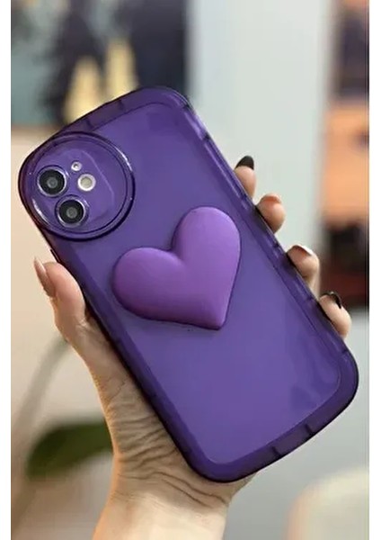 iPhone 11 Uyumlu Oyuncaklı Kalp Desenli Kılıf