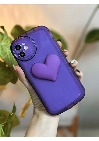 iPhone 11 Uyumlu Oyuncaklı Kalp Desenli Kılıf modelleri