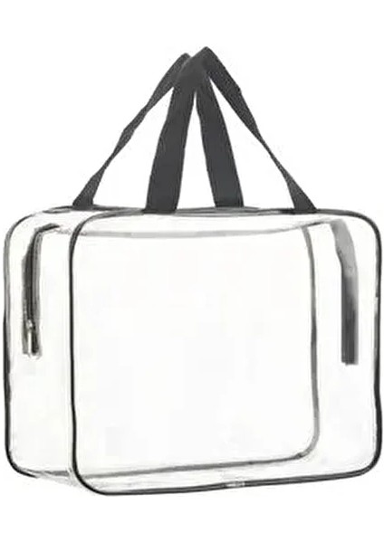 Tatil, Plaj, Kozmetik ,makyaj Bakım Çantası Seti, Şeffaf Su Geçirmez 1 Adet Büyük Boy