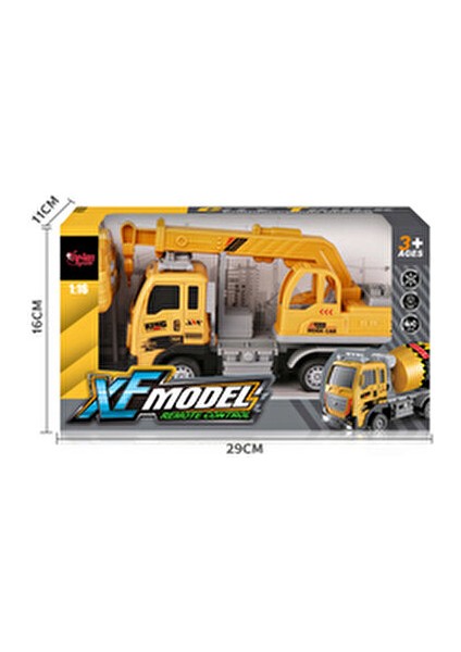 Uzaktan Kumandalı Full Fonksiyon Şarjlı 1:16 Inşaat Vinç Aracı 26 cm modelleri