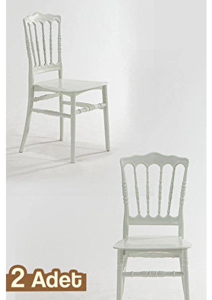 Miray Mutfak Sandalye 2 Adet -Beyaz