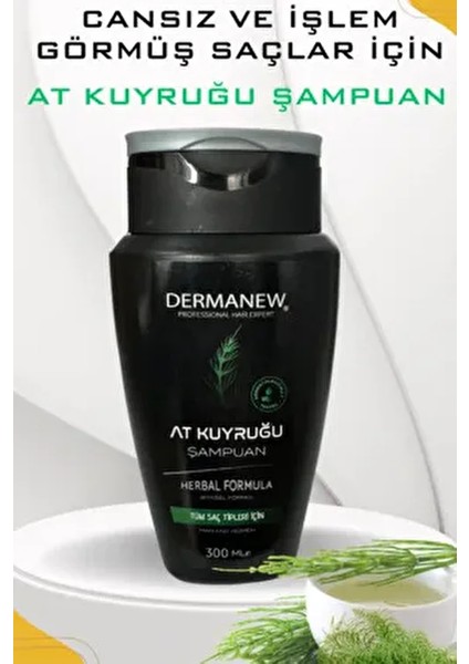 At Kuyruğu Şampuan - Yıpranmış ve Geç Uzayan Saçlar Için - Onarıcı Bakım Şampuanı - Hızlı Saç Uzatma