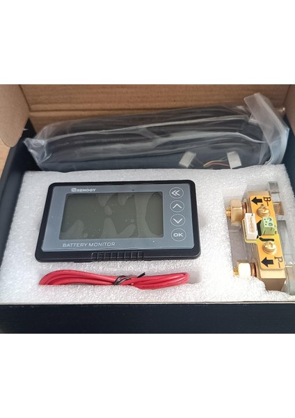 Renogy Batarya Monitörü , Akü Gösterge Paneli , Evrensel Pil Monitörü - Voltaj Aralığı 10V-120V ve 500A'E Kadar