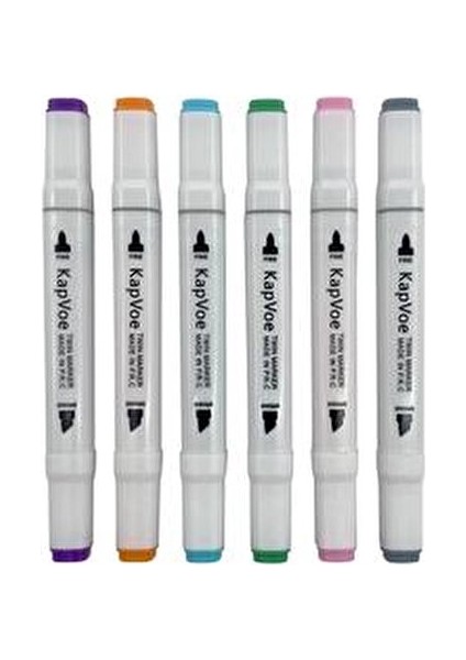 168 Adet Çift Uçlu Touch Marker Art Tasarım Keçeli Kalem Boya Seti +Çanta modelleri