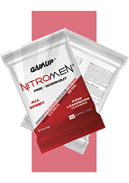 Nitromen Pre-Workout 21 Şase Çilek&limon Aromalı fiyatları