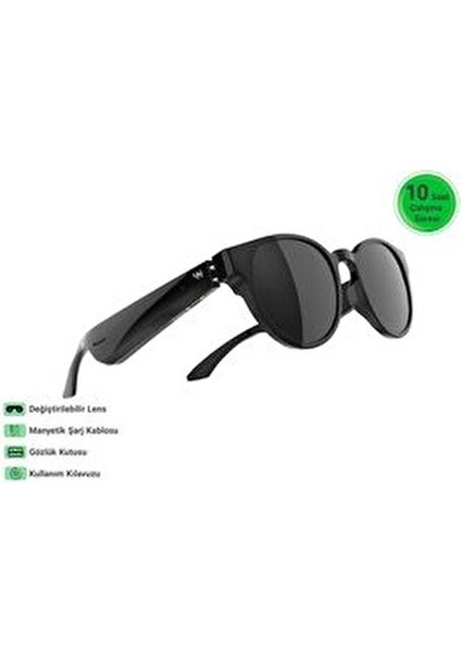 BG-02M Akıllı Güneş Gözlüğü - Bluetooth, Sesli Komut ve Stereo Hoparlörlü modelleri