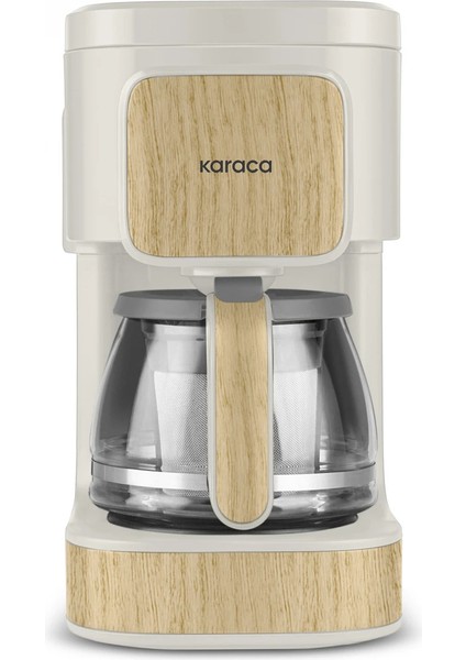 Just Coffee Aroma 2 In 1 Filtre Kahve - Bitki Çayı Demleme Makinesi Wood Craft