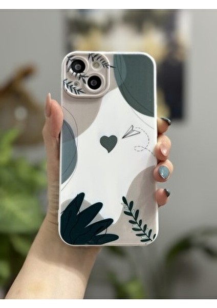 Iphone 13 ve 14 Uyumlu Secret Garden Içi Kadife Lansman Kılıf modelleri