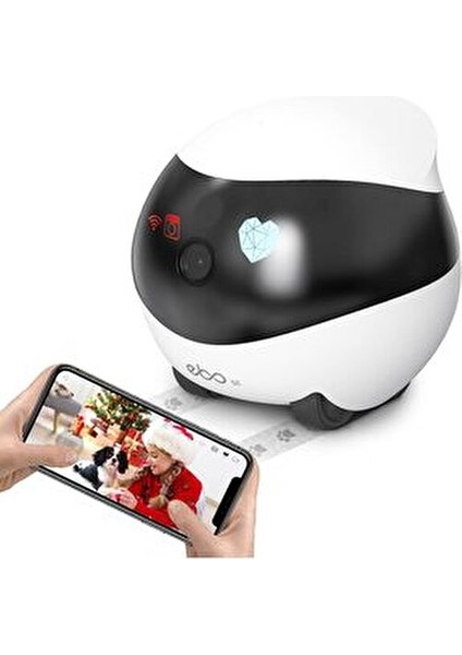 Franco Aile/evcil Hayvan Için Enabot Kablosuz Iç Mekan Wifi Kamera, 1080P Gözetim Kamerası