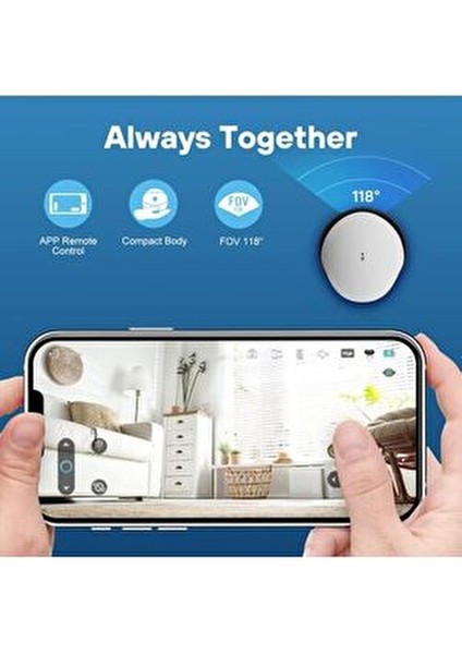Franco Aile/evcil Hayvan Için Enabot Kablosuz Iç Mekan Wifi Kamera, 1080P Gözetim Kamerası fiyatları